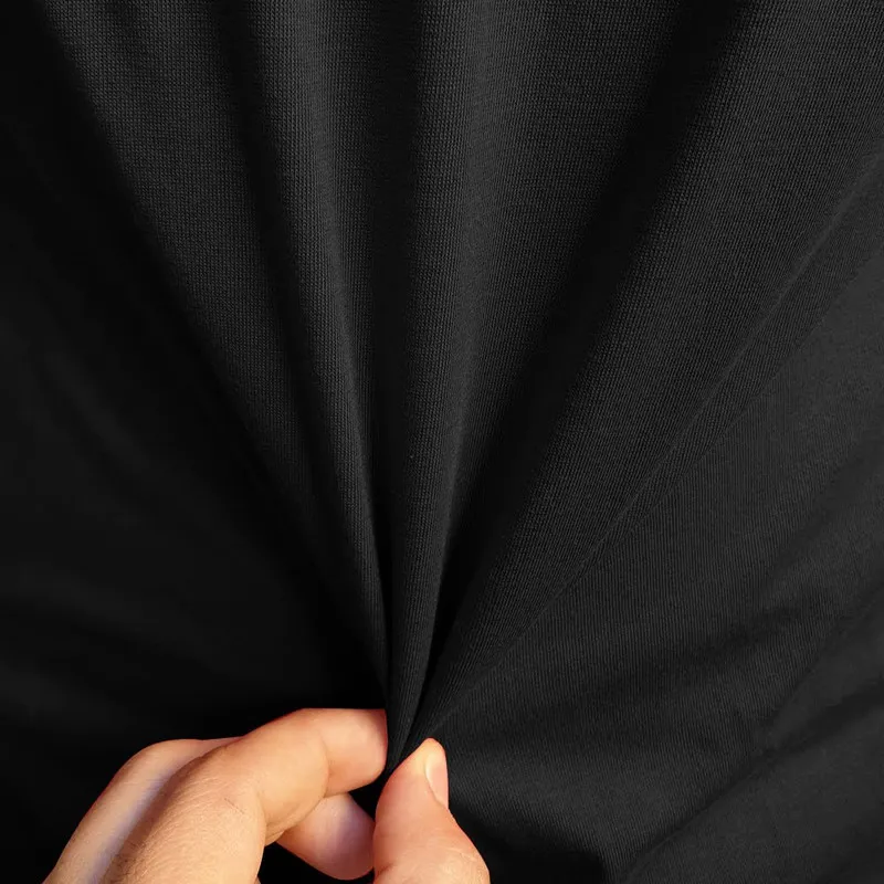 تی شرت کلاه دار مردانه مدل 00140265 رنگ مشکی جنس نخ آستین کوتاه طرح ساده