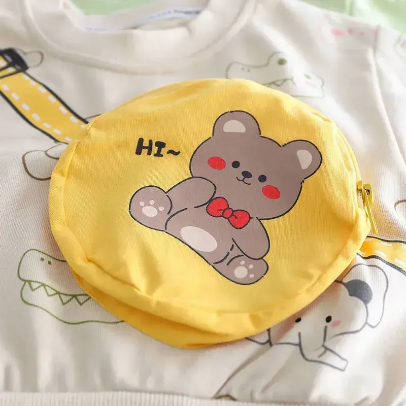 ست بلوز دورس و شلوار جین طرح تدی اسپرت وارداتی بچهگانه