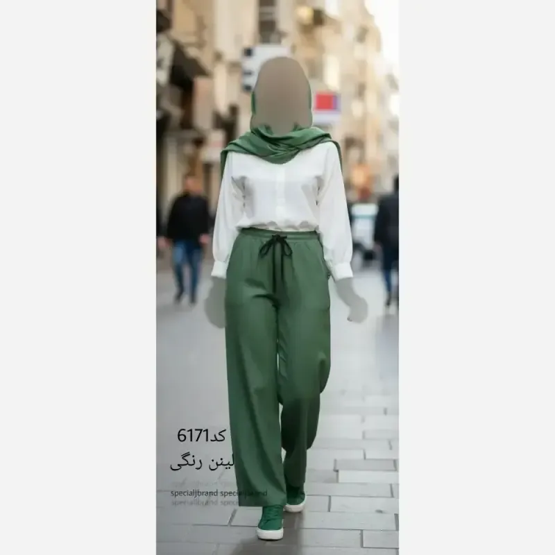 شلوار بگ لی کاغذی مشکی زنانه