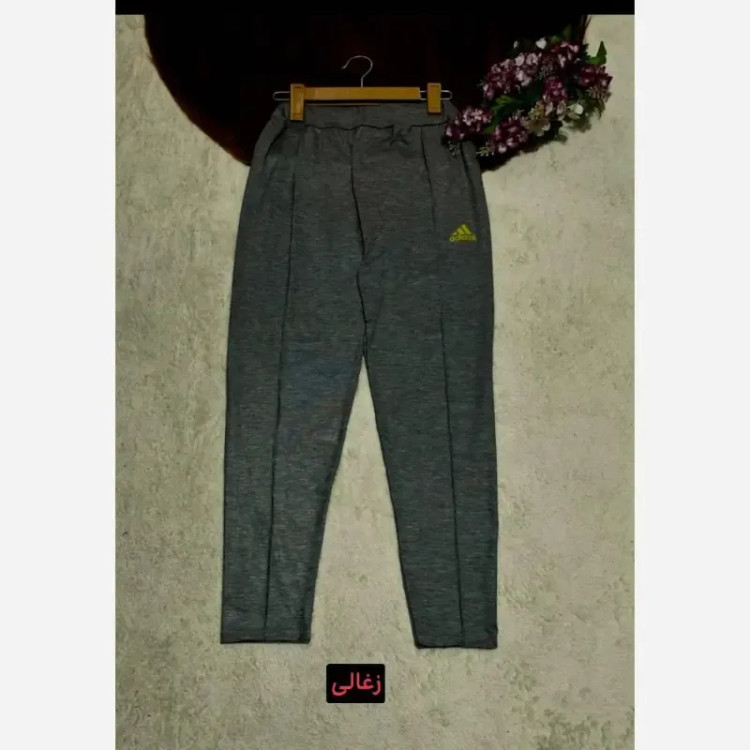 شلوار ورزشی و خانگی زنانه جنس گلکسی پنبه ملانژ فری سایز