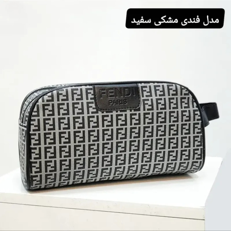 کیف دستی مردانه شوزبگ چرم صنعتی مرغوب دو خانه آستر خارجی بند دستی زیپ فلزی