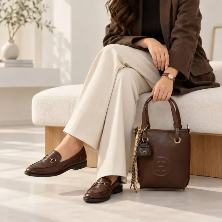 کیف دخترانه چرم مصنوعی روزمره و رسمی با بند بلند