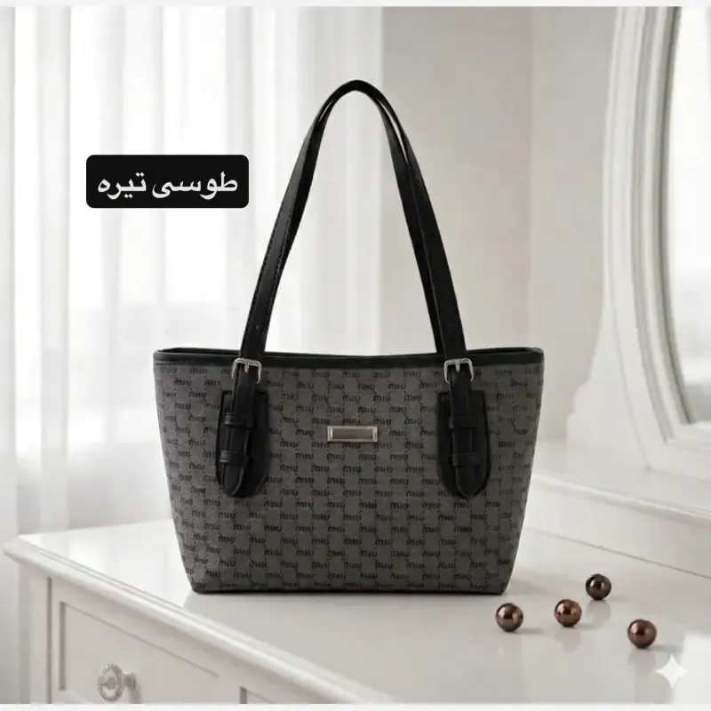 کیف زنانه روزمره و اسپرت چرم مصنوعی ابعاد 37 در 24 سانتیمتر